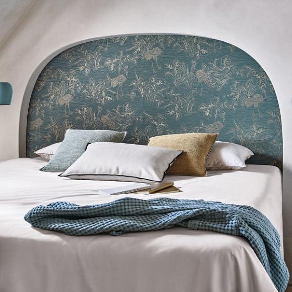 Обои Casamance 75891630 Mirador Bleu persan/doré