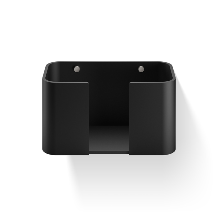 Decor Walther Black Stone WPTB Держатель для бумажных полотенец, подвесной, цвет: черный матовый / сталь матовая