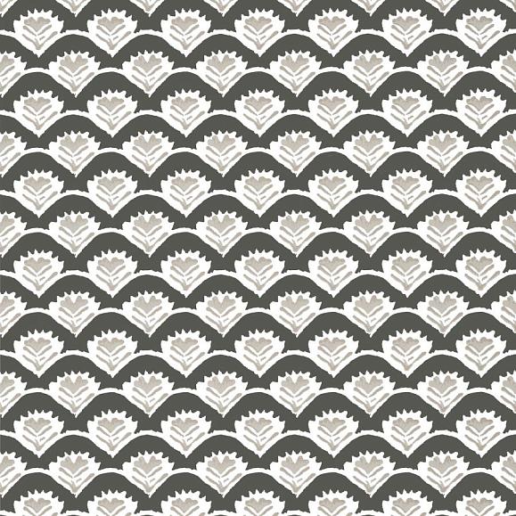 Обои Thibaut T16252 Emily Black and Beige