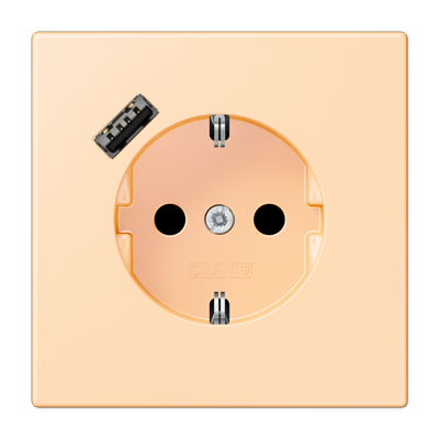 Розетка 2K+З USB Typ A Jung LC1520-18A223