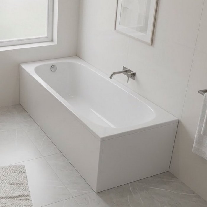 Ideal Standard i.life Ванна 170x75 см, встраиваемая, акрил, без панелей, перелива, без ножек, цвет: белый глянец