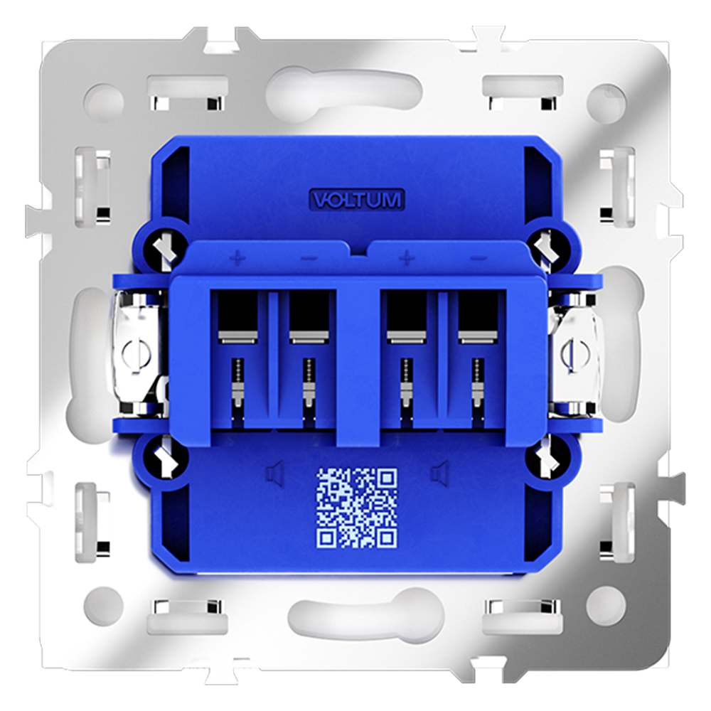 Розетка акустическая Voltum S70 VLS060302 (белый матовый)