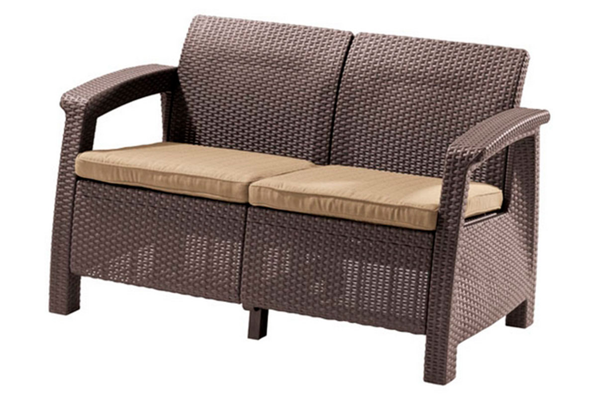 Комплект мебели Corfu Love Seat (2х мест.диван), коричневый