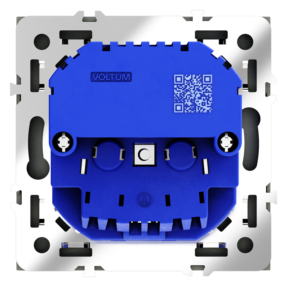 Розетка с USB, А+А Voltum S70 VLS040408 (черный матовый