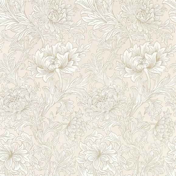 Обои Morris 217070 Chrysanthemum Toile Cochineal/Pink