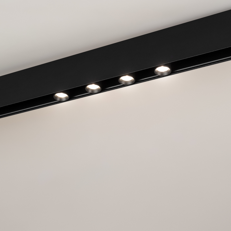 Трековый светильник Arlight MAG-ORIENT-KRATER-L195-12W Warm3000 (BK, 25 deg, 48V, DALI) 037330