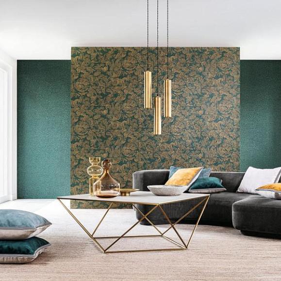 Обои Casamance 75053484 Venetie Emeraude/Dore