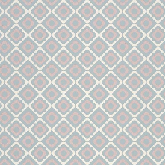 Обои Paint & Paper Library 0360QUPORCE Quatrefoil Porcelain