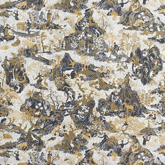 Обои Zoffany 313033 Avalonis Vine Black / Gold