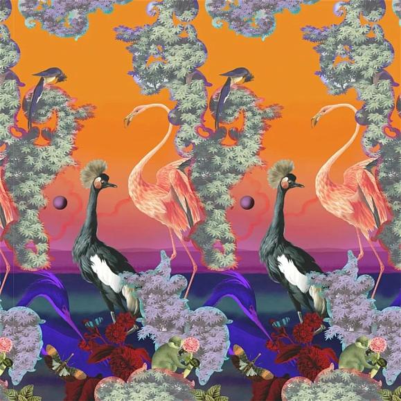 Панно Christian Lacroix PCL7049/01 Novafrica Sunset Scene 1 Tangerine