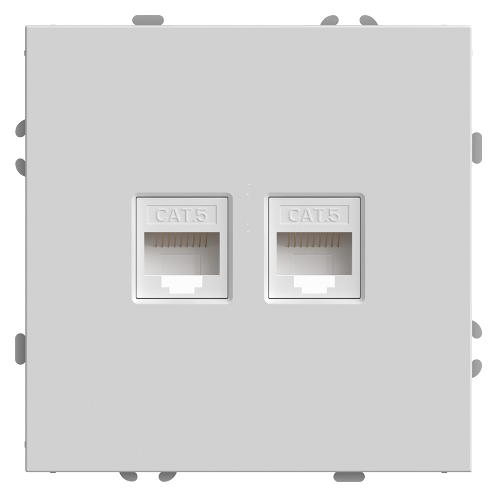 Розетка компьютерная 2-местная RJ-45 Stekker RST00-5111-01 Эмили 49874