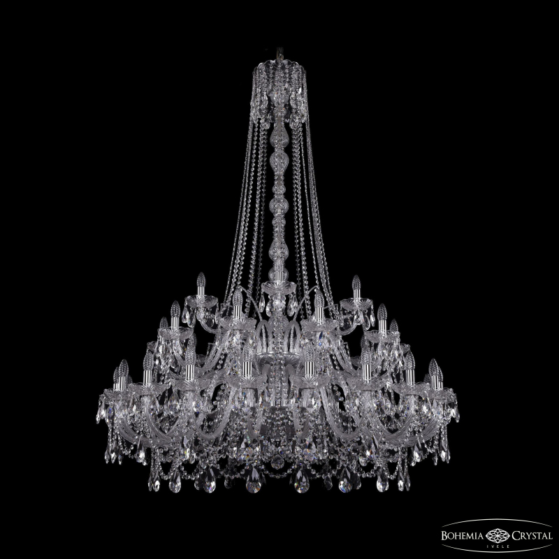 Подвесная люстра Bohemia Ivele Crystal 1411/20+10+5/460/h-175/2d Ni