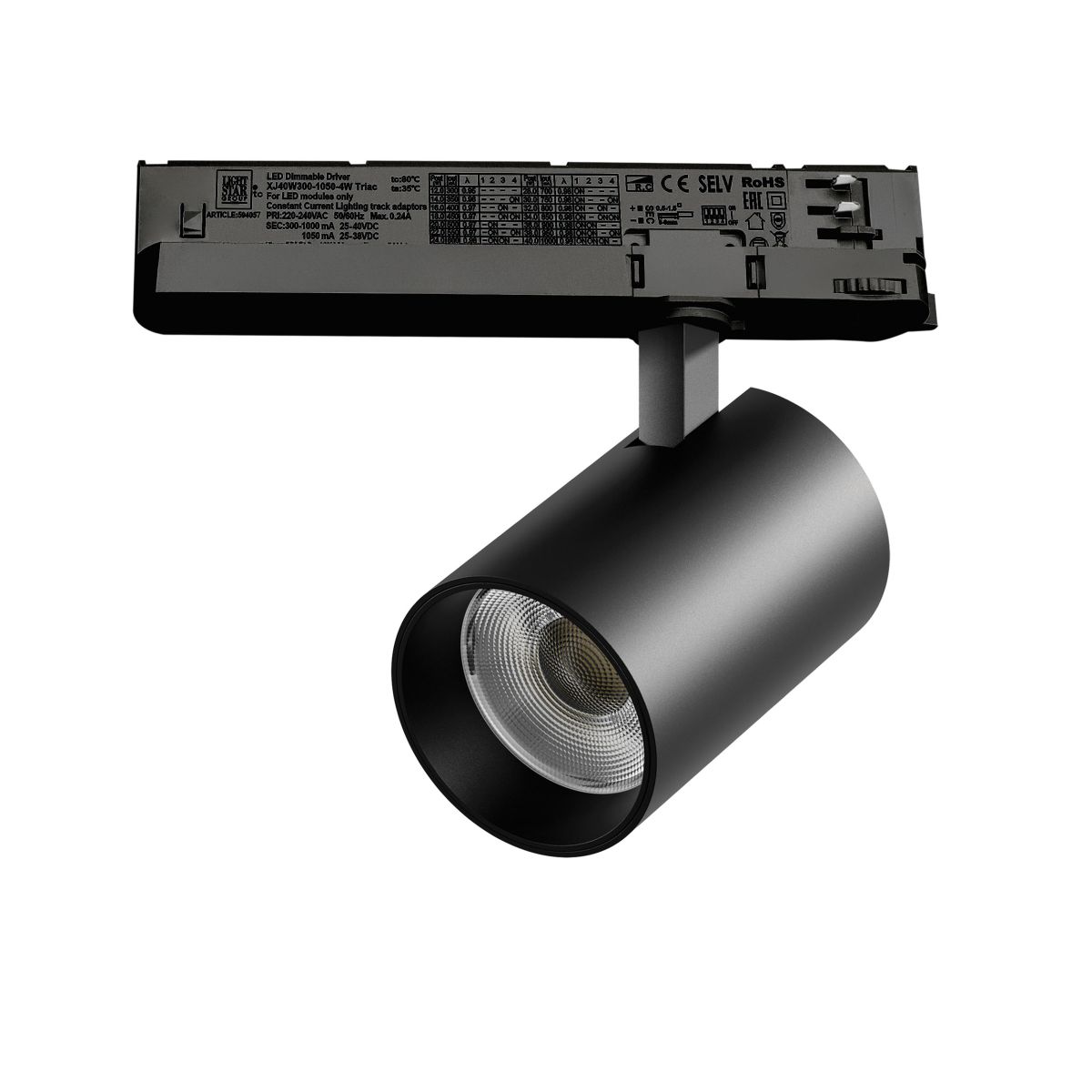Трековый трехфазный светильник Quattro LED с управлением TRIAC Lightstar Alta Base A5347TRIAC