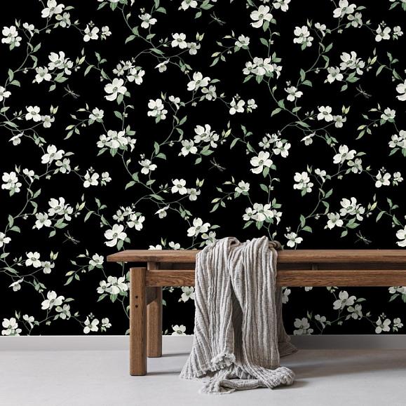 Обои York BL1764 Dogwood Black