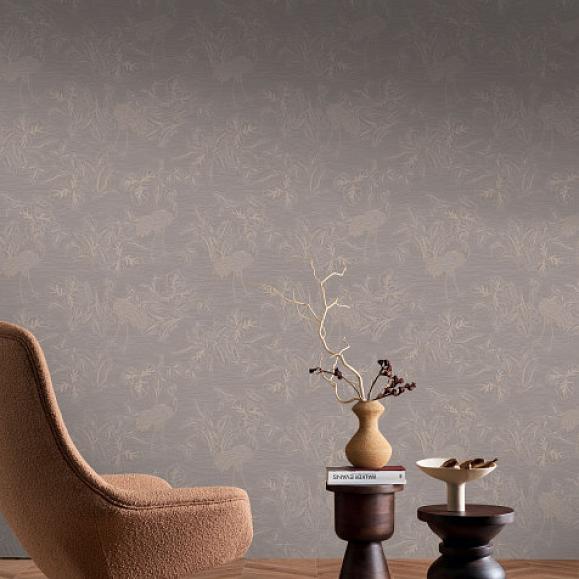 Обои Casamance 75891324 Mirador Marron glacé/nacré