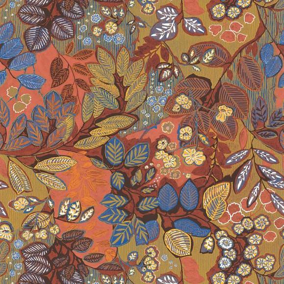 Обои Casamance 75091120 Belle De Nuit Garance/Cobalt