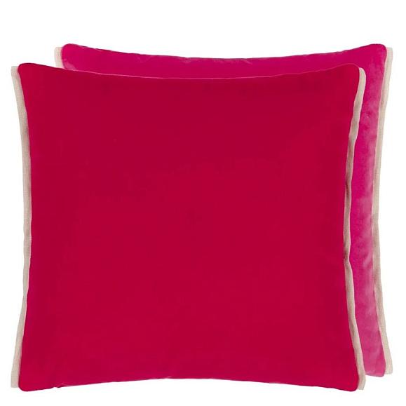 Подушка CCDG1471, Varese, Scarlet & Bright Fuchsia, Designers Guild 43 x 43см