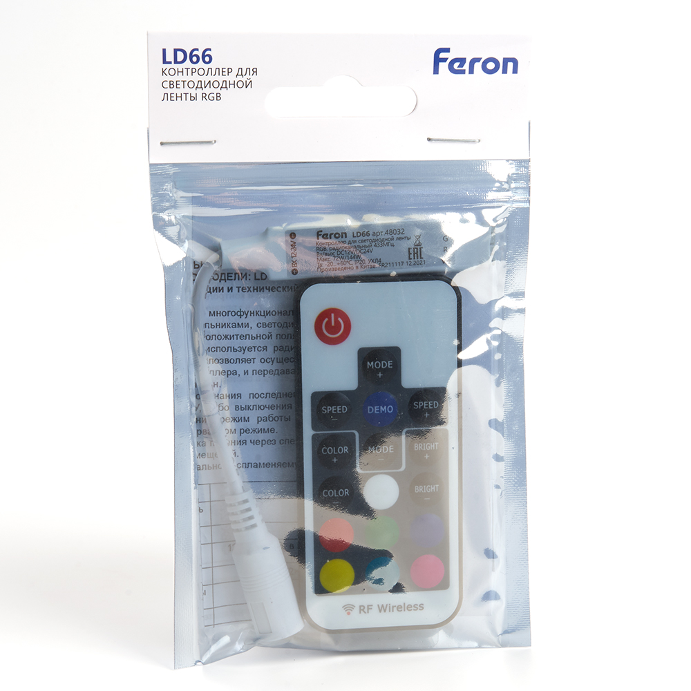Контроллер RGB мини для светодиодной ленты Feron LD66 48032
