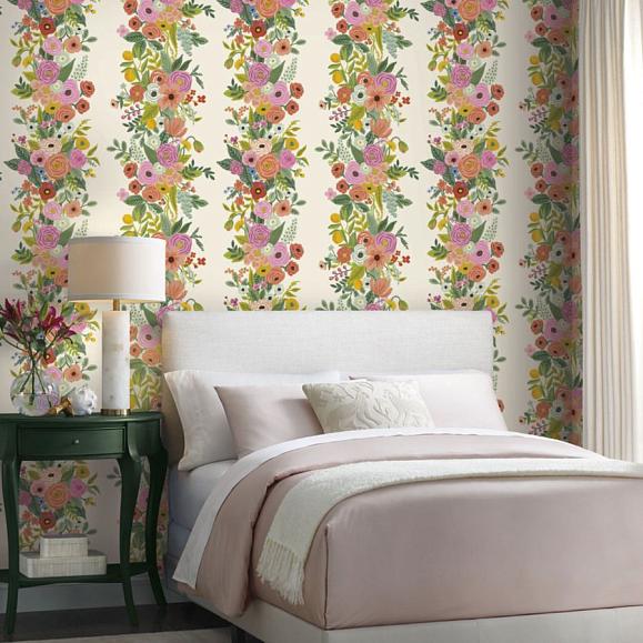 Обои York RP7310 Garden Party Trellis Rose Multi
