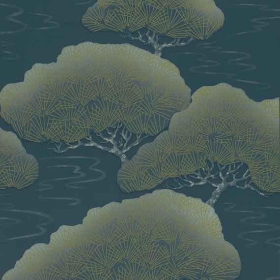 Обои Little Greene 0275PIBLUEP Pines Blue Pine