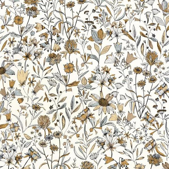 Обои Caselio NGR103000635 Jardin De Giverny Blanc vert d'eau