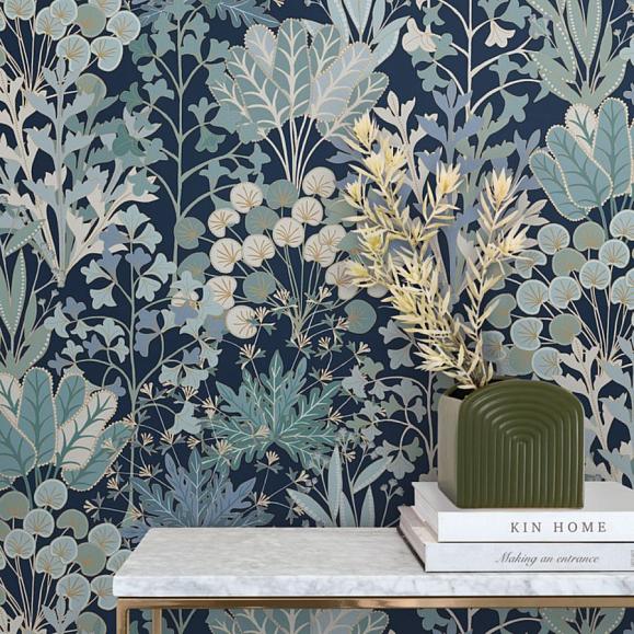 Обои York BL1812 Forest Floor Navy