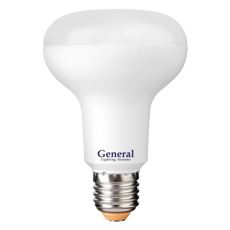Светодиодная лампа General GLDEN-R80-10-230-E27-6500 628600