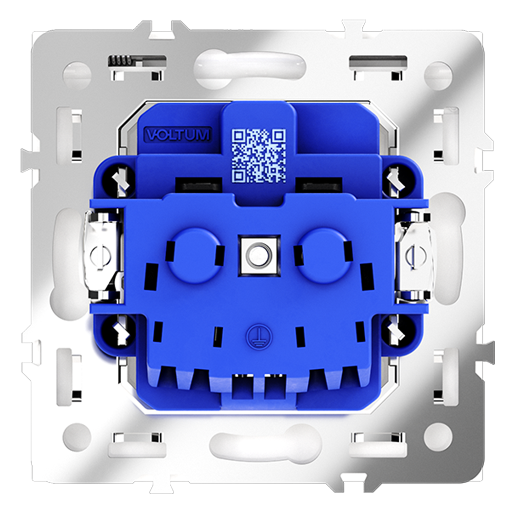 Розетка с защитными шторками и крышкой Voltum S70 VLS040303 (кашемир)