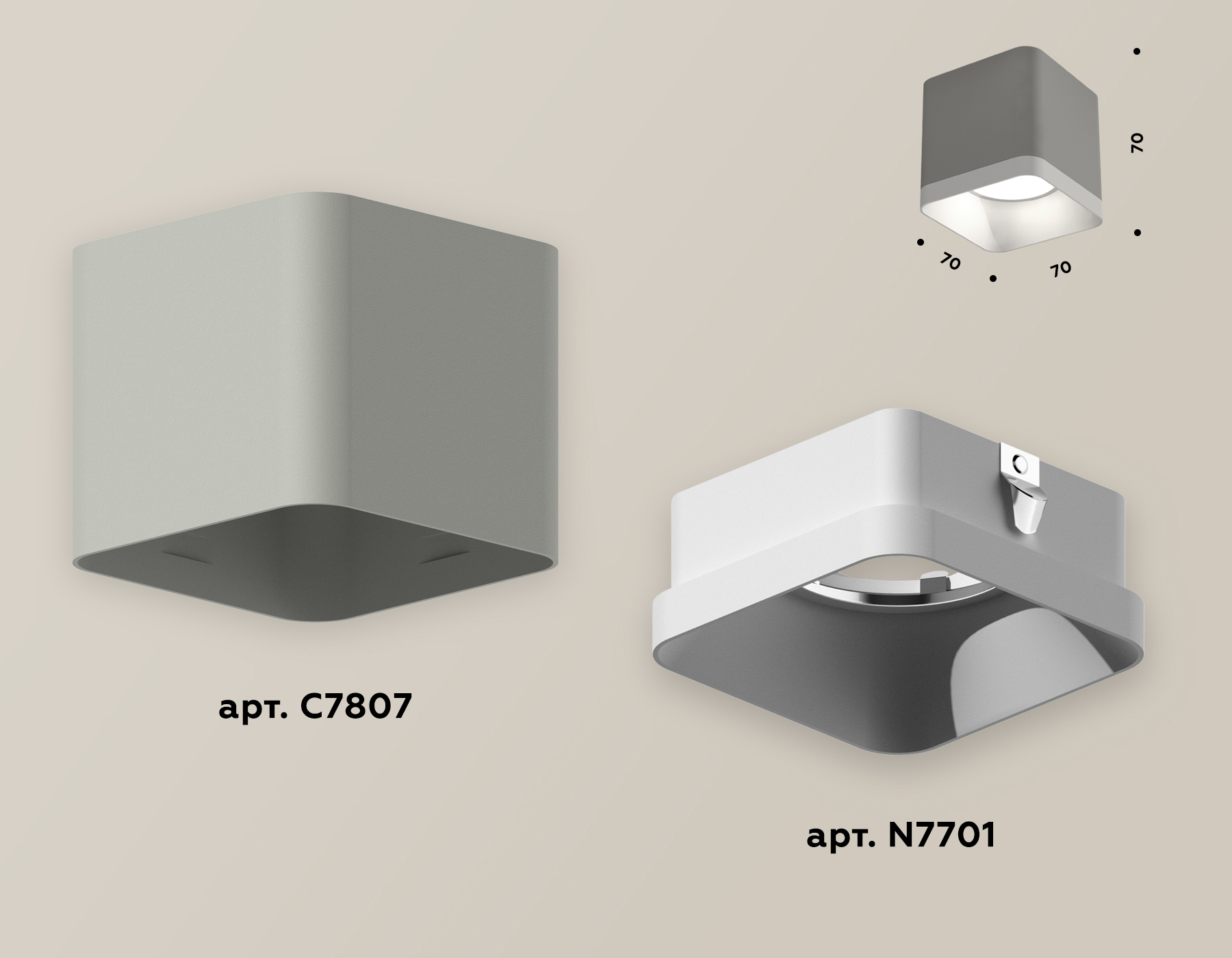 Накладной светильник Ambrella Light Techno XS7807001 (C7807, N7701)