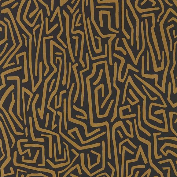 Обои Harlequin 112829 Melodic Gold/Black Earth