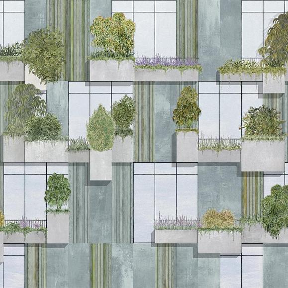 Панно Coordonne 9000062V Vertical Forest Grey