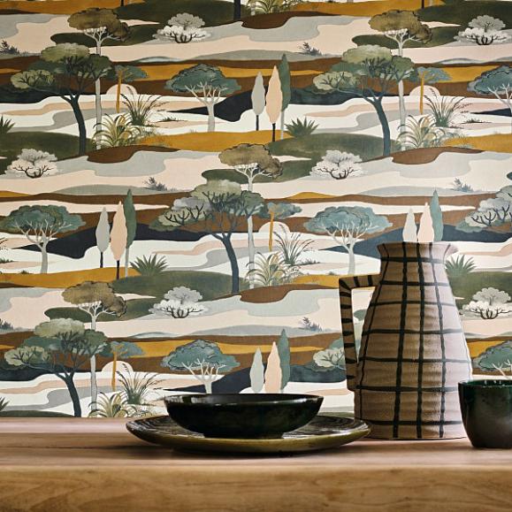 Обои Casamance 75870406 Cap Ferret Cyprès/ocre