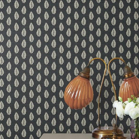 Обои York GR5965 Leaf Pendant Black