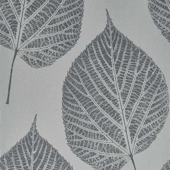 Обои Harlequin 112608 Leaf Slate/Silver