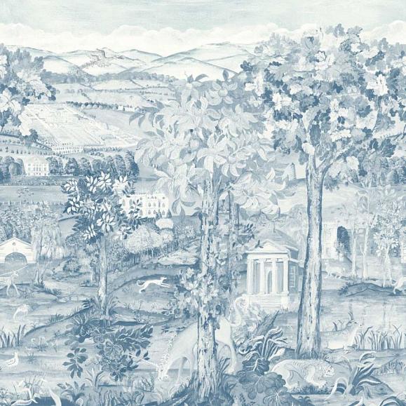 Панно Zoffany 313039 Arcadian Thames Wedgwood Blue