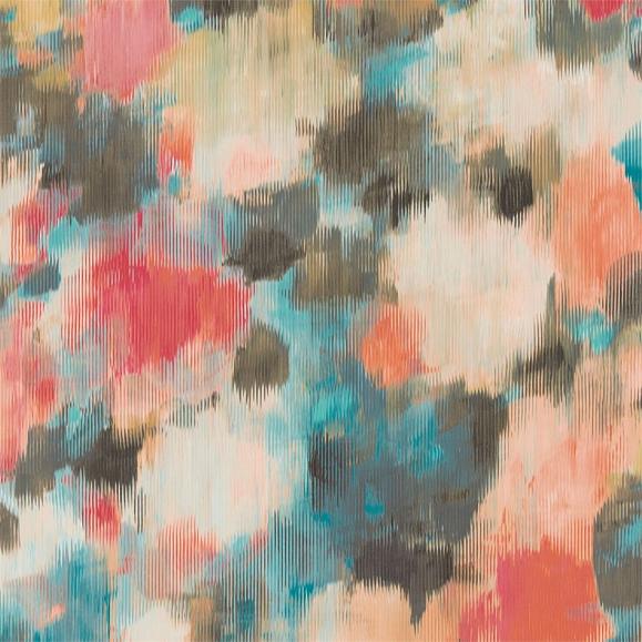 Обои Harlequin 111476 Exuberance Coral/Turquoise