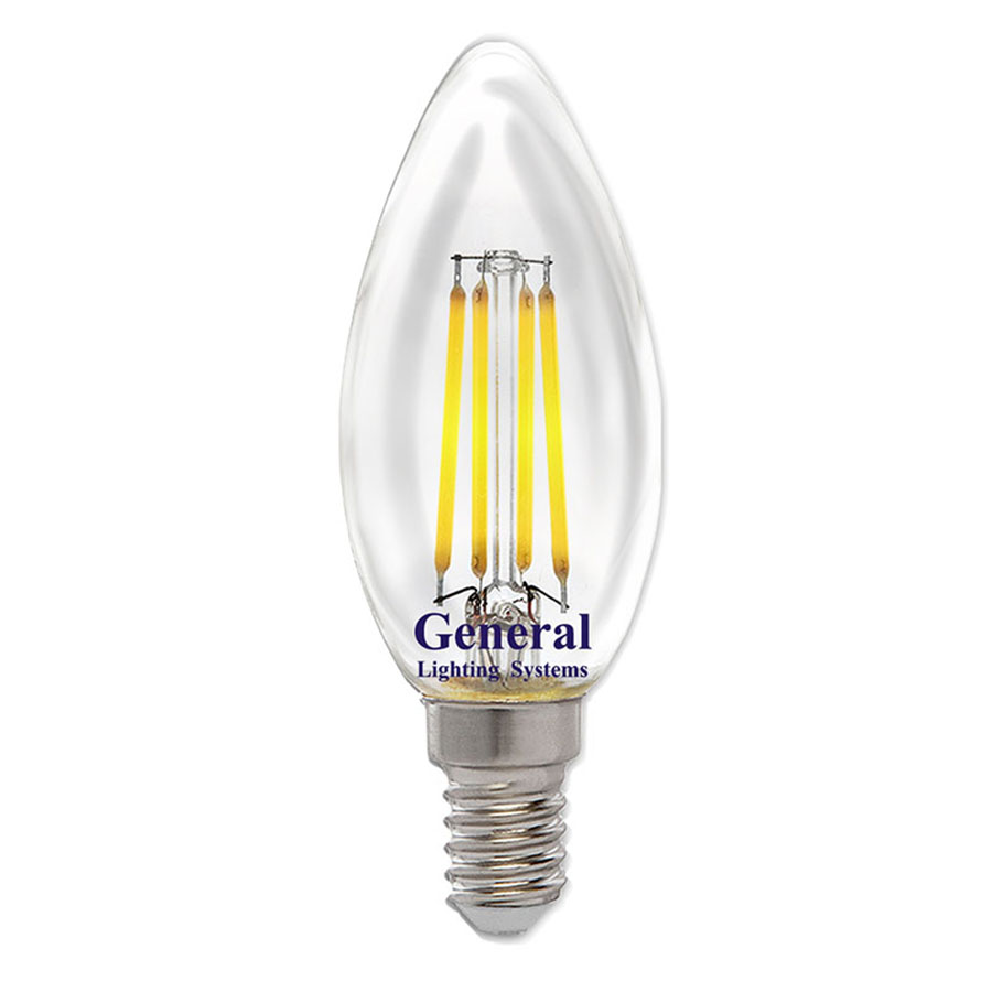 Филаментная светодиодная лампа General GLDEN-CS-DEM-8-230-E14-2700 686700