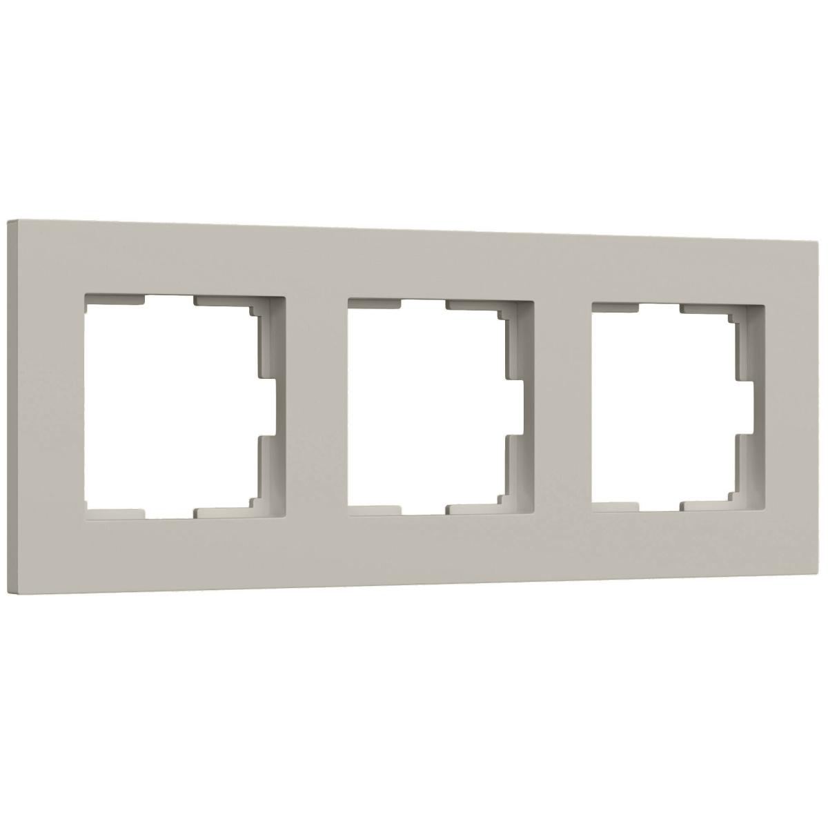 Рамка на 3 поста Werkel Slab (дымчатый софт) W0032917 4690389218439 a071626