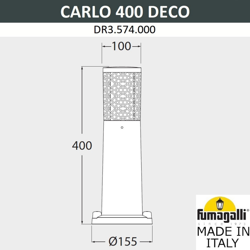 Садовый светильник Fumagalli DR3.574.000.AXU1L