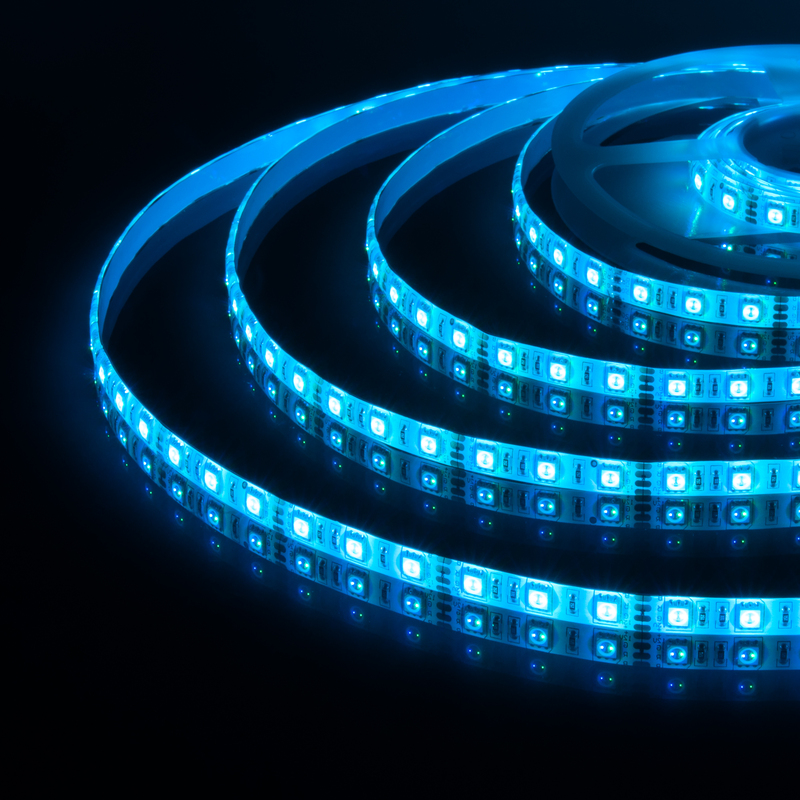 Светодиодная лента Elektrostandard 12V 14,4W 60Led 5050 IP65 RGB, 5м 4690389082139 a034876