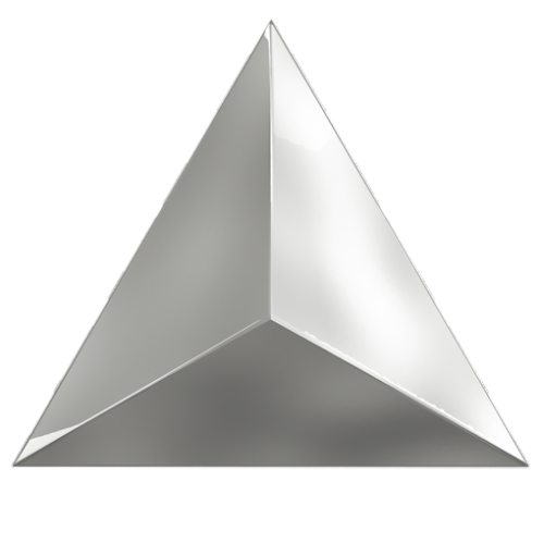 Evoke Traingle Level Silver Glossy