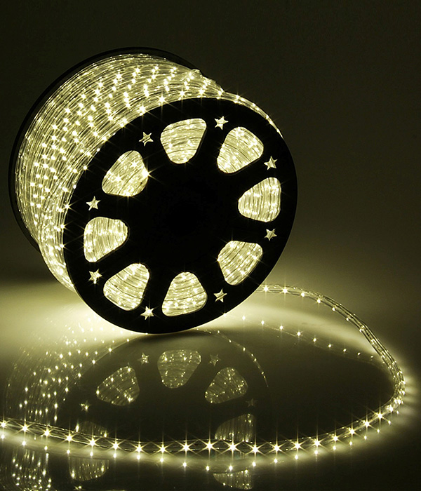 Светодиодный дюралайт Laitcom (LTC) 24В 36 LED/м тепло-белый 100м IP65 F3-H1-24V-WW