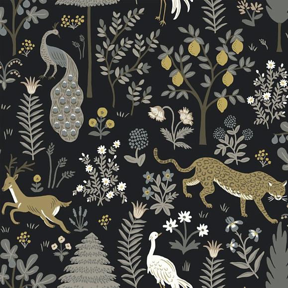 Обои York RP7302 Menagerie Black