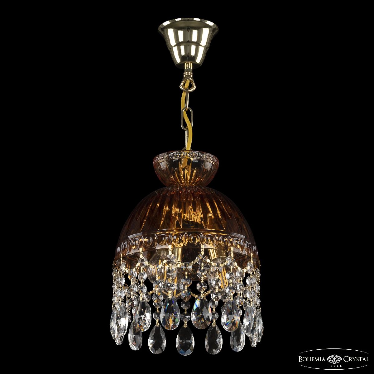 Подвесной светильник Bohemia Ivele Crystal 5478/22 G Amber/M-1G