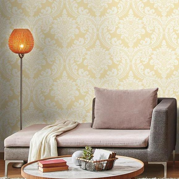 Обои York GR6027 Tapestry Damask Yellow