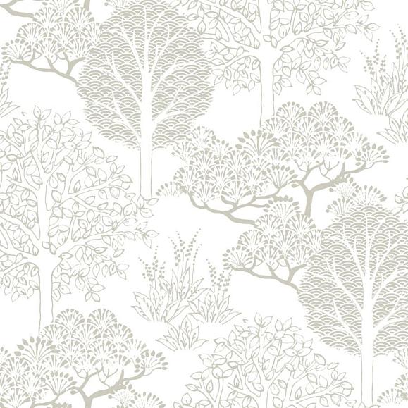 Обои York BW3851 Kimono Trees Glint Metallic