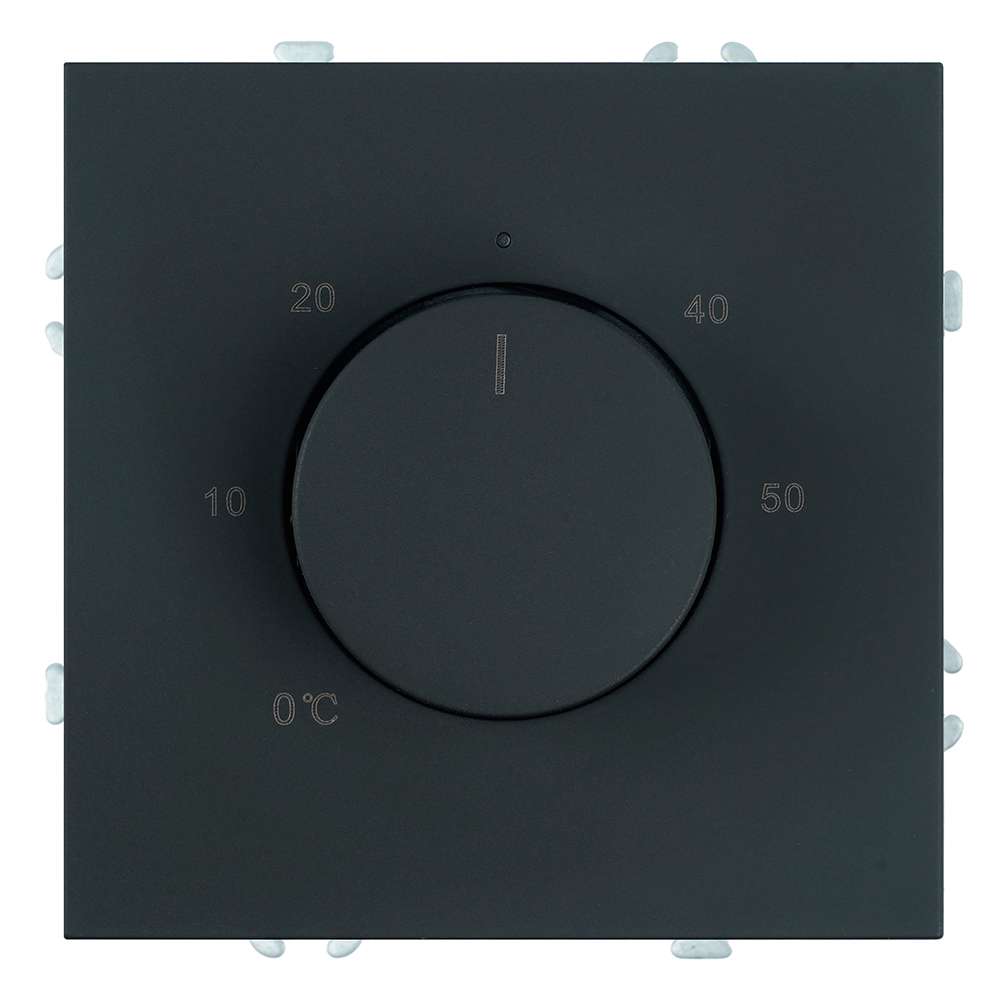Терморегулятор механический Stekker Эмили RSW00-5120-05  черный уголь, soft touch 50713