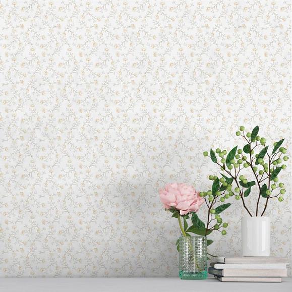 Обои Aura 1905-4 Petit Flowers White