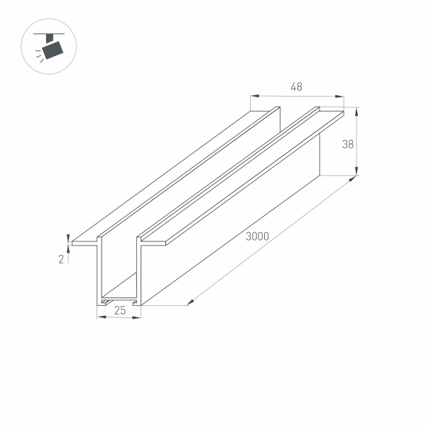 Шинопровод Arlight Mag-2538 033245