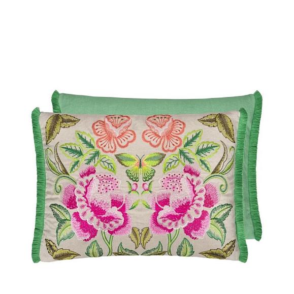 Подушка CCDG1500, Isabella Embroidered, Fuchsia, Designers Guild 60 x 45см